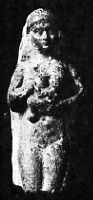 古代メソポタミアの「授乳する母神」像