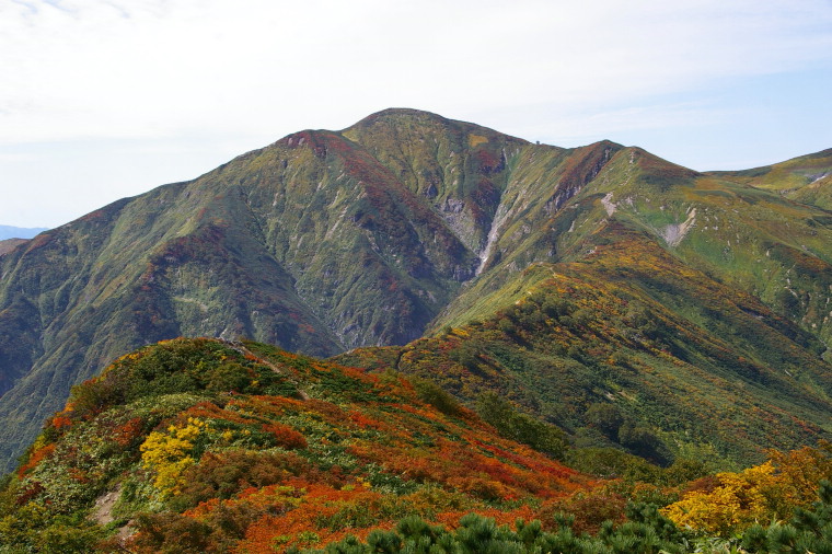紅葉真っ盛りの大朝日岳