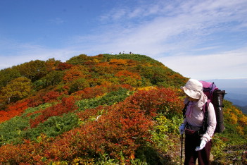 小朝日岳周辺の紅葉