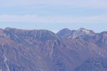 三俣方面 双六岳 水晶岳 鷲羽岳など