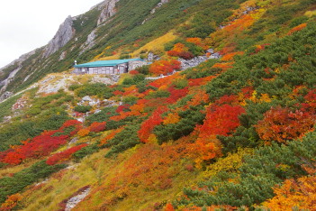 文部省登山研修所付近